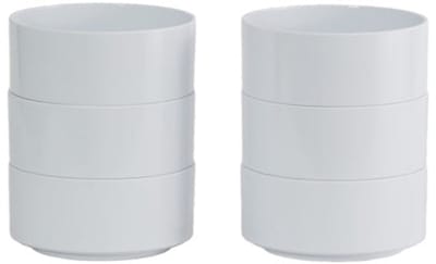 Heller Max Schalen set 6-delig - Ø127mm - H 57mm - Wit