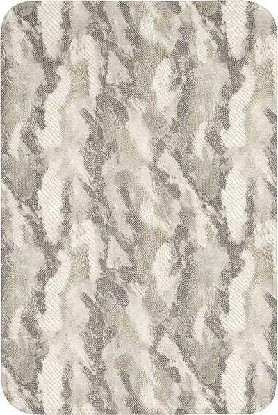 Badmat 60x90 cm - Antislip - Slang - Patroon - Taupe - Badmatten voor badkamer - Badkamermat - Douchemat - Badkamer mat