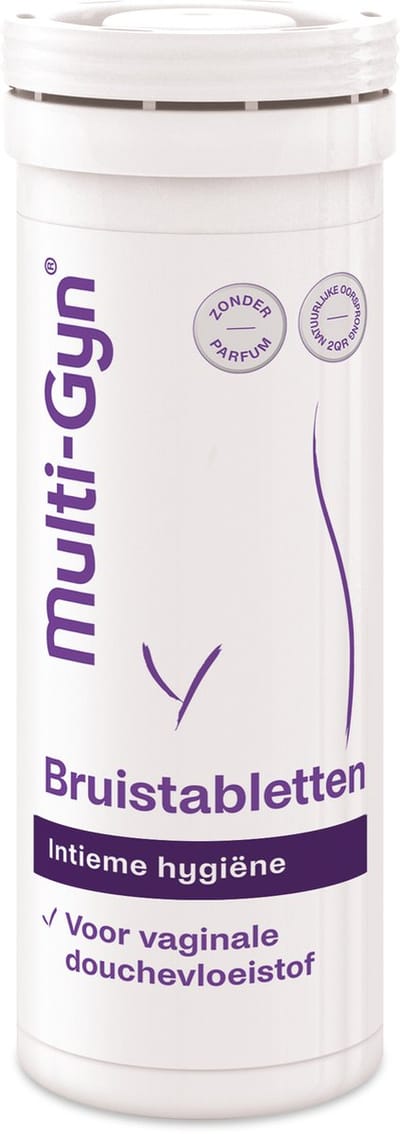 Multi-Gyn Bruistabletten 10 stuks - Vaginale Douche voor Intieme Hygiene, Intieme Verzorging voor optimale Vaginale Gezondheid, tegen afscheiding, jeuk en irritatie, Vaginale Douche spoelt schoon op efficiënte en milde wijze, excl. douche flacon