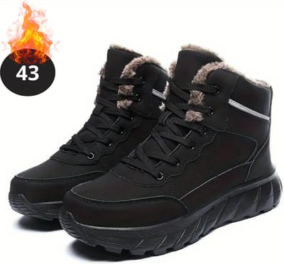 Bovista Snowboots - Sneeuwschoenen - Sneeuwboots - Heren - Wintersport - Ski - Skischoenen - Zwart - 43 - Buiten - Antislip