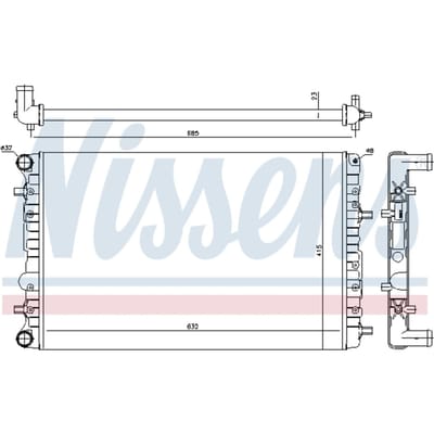 Radiator, motorkoeling NISSENS 65326