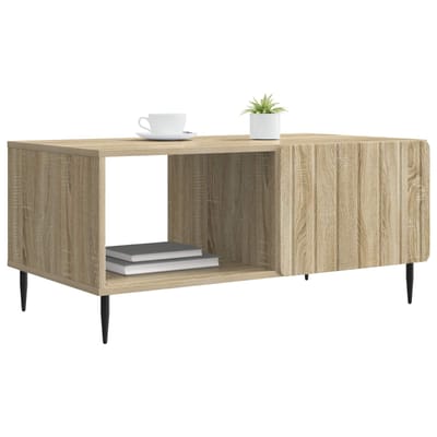 vidaXL - Salontafel - Sonoma - Eiken - 90 - x - 50 - x - 40 - cm - Bewerkt - hout