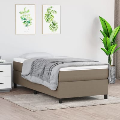 vidaXL - Boxspring - bed - 80x200 - cm - stof - taupe