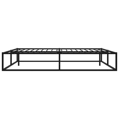vidaXL - Bedframe - metaal - zwart - 180x200 - cm