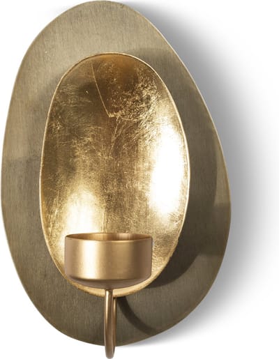 VIDI - Sogno D'oro Muurkandelaar 13x20 cm Goud - Wandkandelaar - Wanddecoratie Woonkamer - Muurdecoratie Woonkamer - Muurversiering