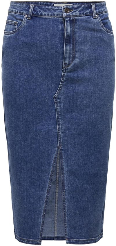 ONLY CARMAKOMA - CARSIRI FRONT SLIT SKIRT DNM GUA NOOS - Dames - Rokken