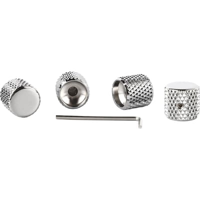 4 Stuks Gitaarknop Metaal Volume Toonregeling Koepel Platte Bovenkant Cilindervormige Knop Muziekinstrument Accessoire