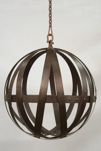 Hanglamp "Chablis" 67cm / gepatineerd (roestbruin) / Kroonluchter