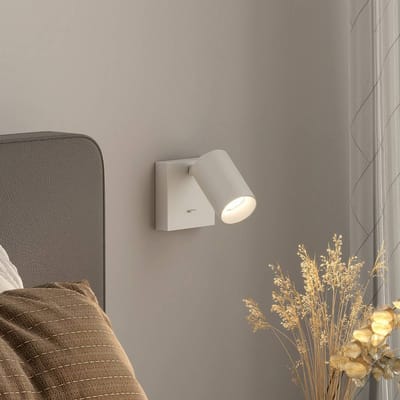 Deko-Light CAN TILT wandspot, wit, 10 x 10 cm, metaal, GU10 schakelaar