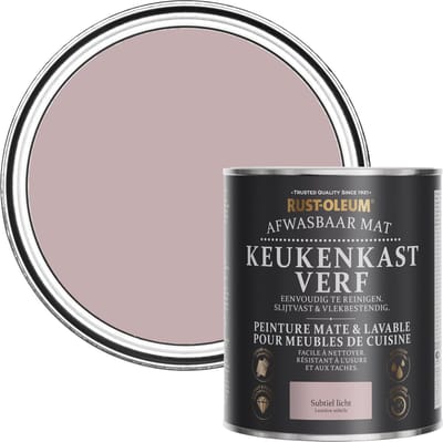 Rust-Oleum Roze Afwasbaar Mat Keukenkastverf - Subtiel Licht 750ml
