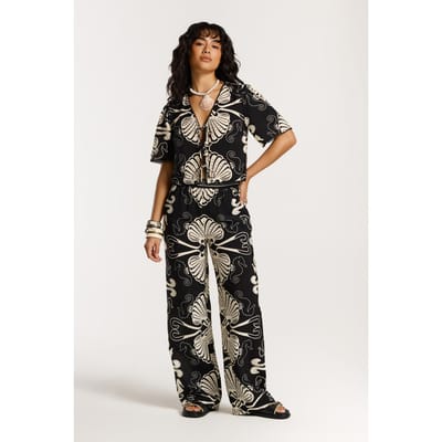 Shiwi Imke Top Sea Pearl Black Sea Pearl Maat: XS | Blouses Outlet | Dames | Wit