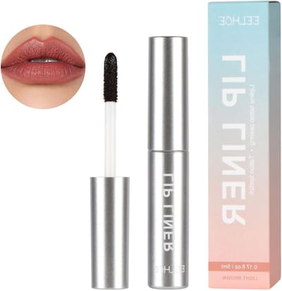 Peel Off Lip Stain en Lip Liner Tattoo met Matte Finish, Waterbestendig en Langdurig, Donkerbruin, 5ml