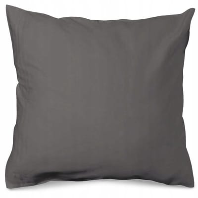 Kussensloop Satin 50x60cm Donkergrijs Katoen