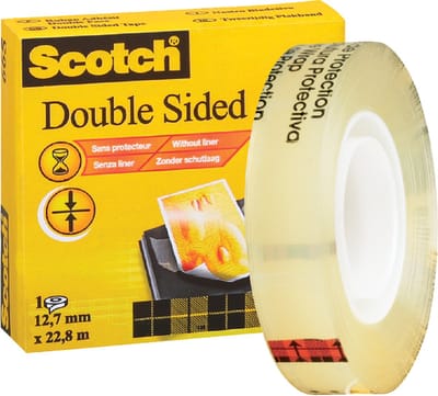 Plakband Scotch 665 12mmx22.8m dubbelzijdig | 12 stuks