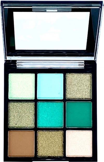 D'Donna - 24K Diamonds Bright & Matte Oogschaduw - 9 Tinten groen/kaki/bruin/creme - 1 Palette met 13 gram inhoud