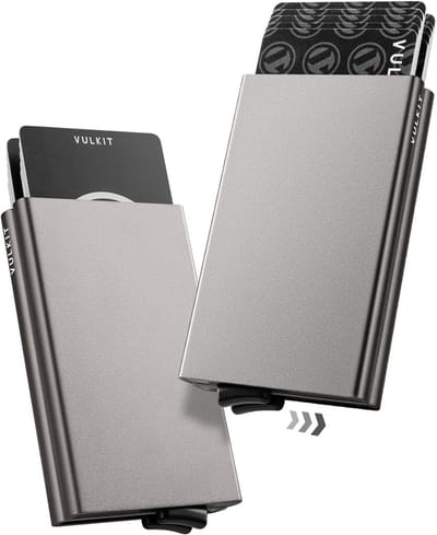 Metal Creditcardhouder met RFID NFC Bescherming - Dubbele Pouch voor 10 Kaarten