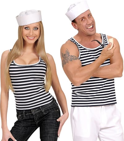 "Matrozen t-shirt voor volwassenen  - Verkleedkleding - M/L"