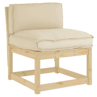 vidaXL - Kussen - Oxford - Stof - Beige - 70 - x - 40 - x - 12 - cm