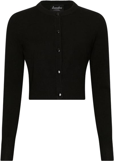 Succubus Clothing Ella 50's Cardigan Zwart