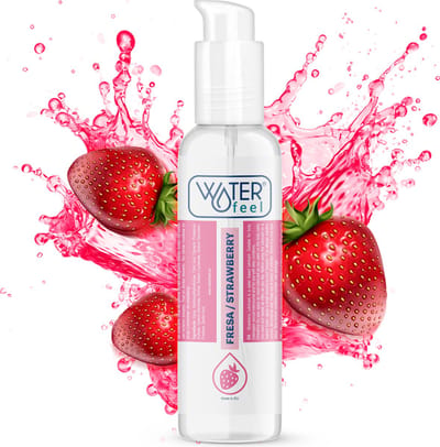 Waterfeel – Glijmiddel Op Waterbasis Met Aardbeiensmaak – 175 Ml