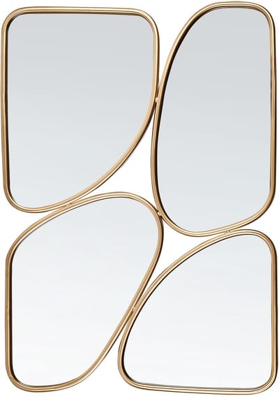DIANCEY - Wandspiegel - Goud - 70 x 100 cm - Metaal