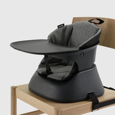 Hannie Draagbare Kinderstoel – Kinderzetel – Opvouwbaar & Compact – Stoelverhoger van 6 Maanden tot 5 Jaar – Charcoal Black