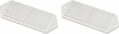 ProPlus Witte reflector met schroefbevestiging - 127 x 51 mm - 2 stuks
