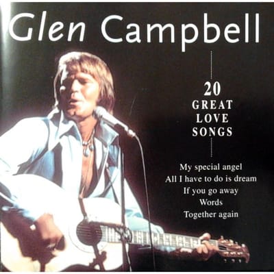 CD GLEN CAMPBELL - 20 Great Love Songs LS856142 Disky 1999 Nederland Country Gebruikt