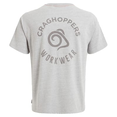 Craghoppers Heren Wakefield Workwear Pocket T-shirt (Zachtgrijs mergel)