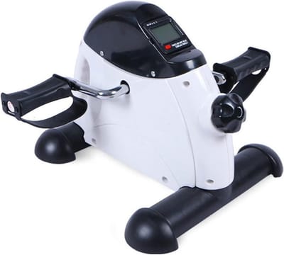 Pedaal Trainer - Mini Hometrainer - Cardio Training - Verstelbare Weerstand - 40x39x29 cm - Wit