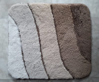 Anti-slip Badkamermat - Bidetmat - Hoogwaardig - 55cm x 50cm - Beige/Bruin
