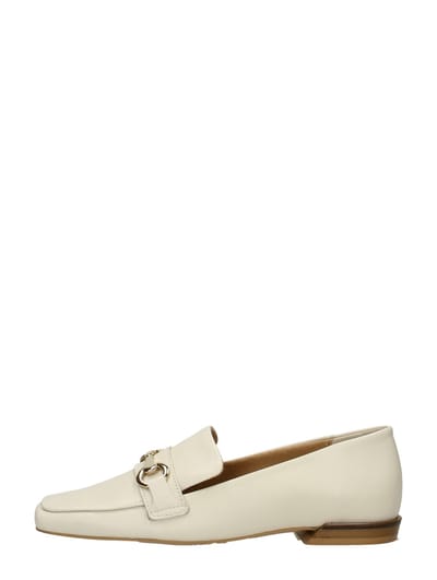 Tango | Eloise 2-c off white leather loafer - natural sole | Maat: 37