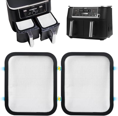 2 Stuks RVS Spatbescherming voor Airfryer Accessoires, Fijn Gaas Vet Spatbescherming, Geschikt voor Diverse Airfryers