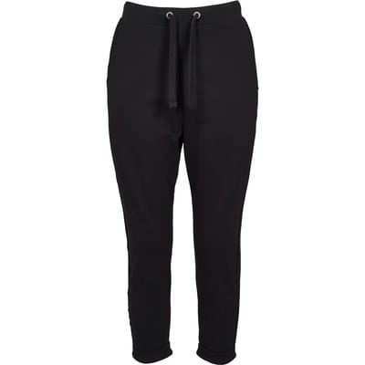 Urban Classics - Open Edge Terry Turn Up Dames joggingbroek - M - Zwart