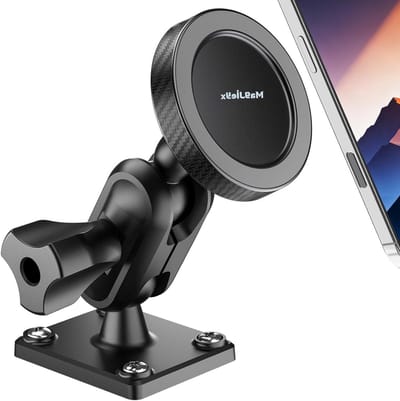 Magnetische autohouder met verstelbare arm voor smartphones en GPS-systemen, stevig en praktisch