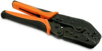 Krimptang Fastons - Crimptang Niet-geïsoleerd - Elektrische Aansluitingen Maken - Twee Niveaus Crimp - 0.5-6 mm² - Zwart