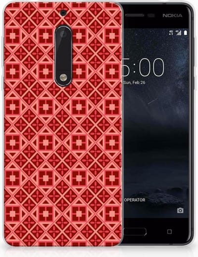 Nokia 5 TPU bumper Batik Rood