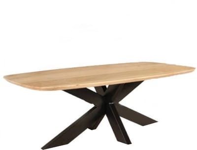 Salontafel deens ovaal mangohout 130cm lichtbruin Livy duurzaam hout mango