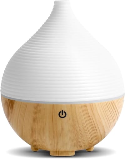 Diffuser d'Olie Essentielle, 160ml Ultrasone Diffuser Essentiele Olies Elektrische, 7 Kleuren LED Luchtbevochtiger, Automatische Stop voor Kamer, Spa, Yoga, Massage