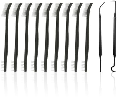 Dailygoods- Reinigingsborstelset 11-delig - Dubbelzijdige Nylon
