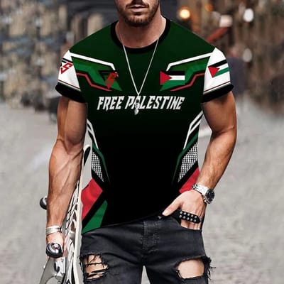 Fightsense Dry-Fit Shirt V1 – Free Palestina Design – Maat L | Ademend Sportshirt met Statement