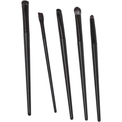 5 stuks Eyeliner Smudge Make-up Kwast Professioneel Zacht Oog Cosmetisch Schuin Kwast Set voor Thuis black