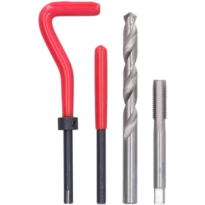 Kit de 15 pièces d'inserts de réparation de filetage M9x1,25 mm Outils de restauration de filetage endommagé pour la réparation automobile gray