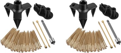 Vloerreparatieset - Kit voor vloeren - Piepende vloer stoppen - Voor alle vloertypes - 100 schroeven - Foto kleur