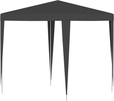 Partytent - Feestpaviljoen Tuinpaviljoen - Buitenfeesten Organiseren - Water- en UV-bestendig - 2 x 2 x 2.4 m - Antraciet/Groen