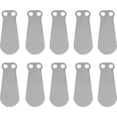 10 stuks Luchtcompressor Klepplaat Tongvorm Gietijzer Inlaat en Uitlaat Accessoires80 Uitlaat