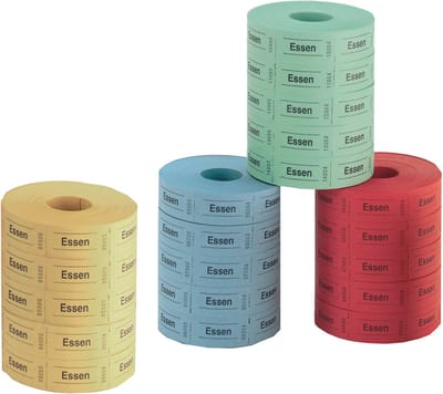 Etiketten voor porties/maaltijden, 30 x 55 mm, 1.000 stuks per rol