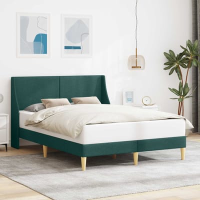 vidaXL - Bedframe - Effen - met - hoofdeinde - verbindingplaat