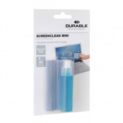 Durable Screenclean Mini Reinigingsset – 8 ml Schermvloeistof + Doek