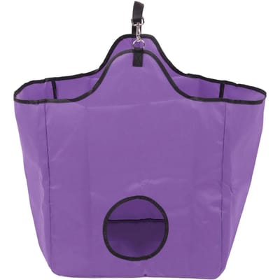 Paarden Slow Feed Hooi Netten Multifunctioneel 600D Oxford Doek Waterdichte Coating Grote Capaciteit Draagbaar paars